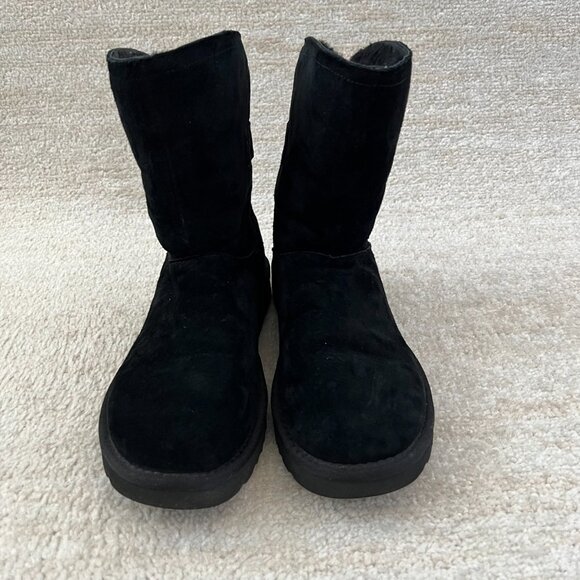UGG Remora Bling Buckle Black Boots 8 - Picture 2 of 8